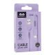Cable Tipo C Miccell 2.4a 1.0m Violeta Cable Tipo C Miccell 2.4a 1.0m Violeta