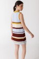 VESTIDO ZIP KNIT Cel Y Choco