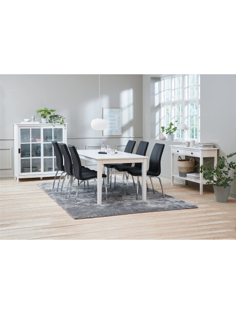 Silla de comedor HAVNDAL negro/cromo Silla de comedor HAVNDAL negro/cromo