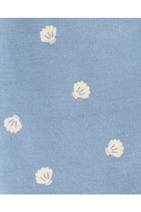 Monito corto de algodón, diseño caracolas Monito corto de algodón, diseño caracolas