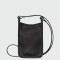 Longchamp -Cartera de cuero, Le foulonné Negro