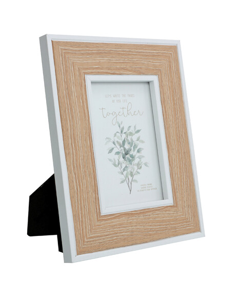 PORTARRETRATO MDF NATURAL/BLANCO 10x15CM PORTARRETRATO MDF NATURAL/BLANCO 10x15CM