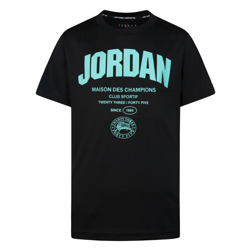 Camiseta Des Champions Ss Tee de Niño Negro