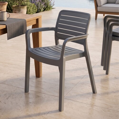 Silla de Exterior Miami Negro