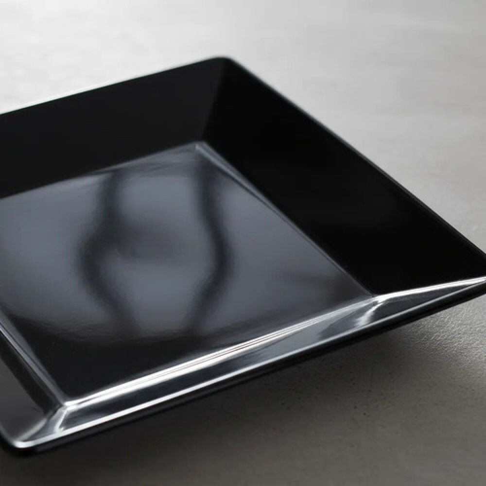 Plato postre cuadrado negro 20x20 cm OXFORD Plato postre cuadrado negro 20x20 cm OXFORD