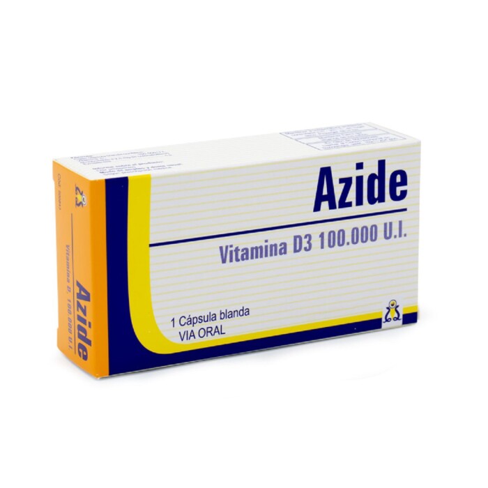 AZIDE VIT. D3 100.000 UI CJ X 1 CAPS. BL única