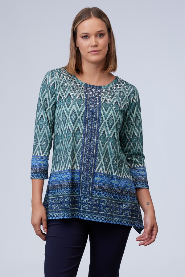 Blusa Print VERDE/MULTI