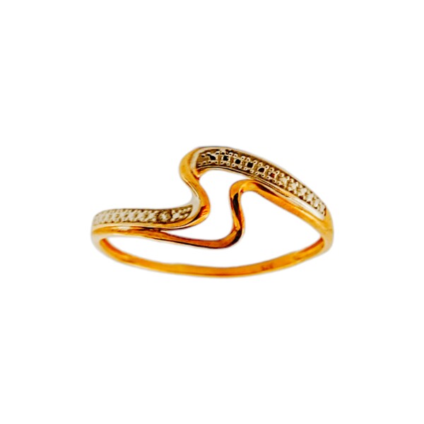 Anillo-Oro bajo-Piedra circonia-AN8022 conpiedra