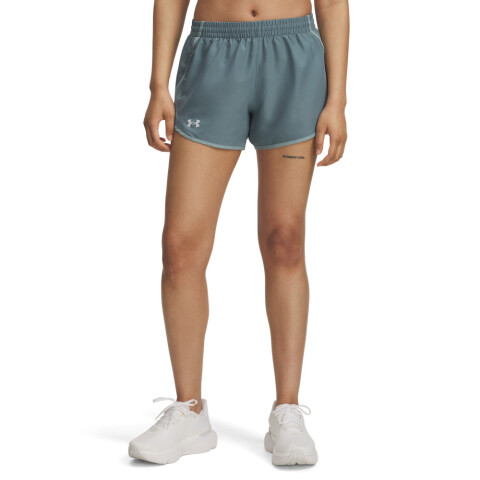 UA Fly By 3'' Shorts-RED BLU-587