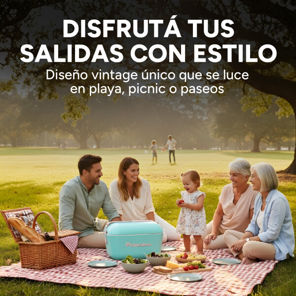 Conservadora Hielera Vintage 20L Litros Latas Hielo Polarbox Color Verde