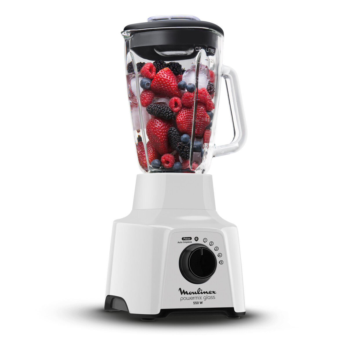 Licuadora Jarra de Vidrio Moulinex 5 velocidades Powermix 