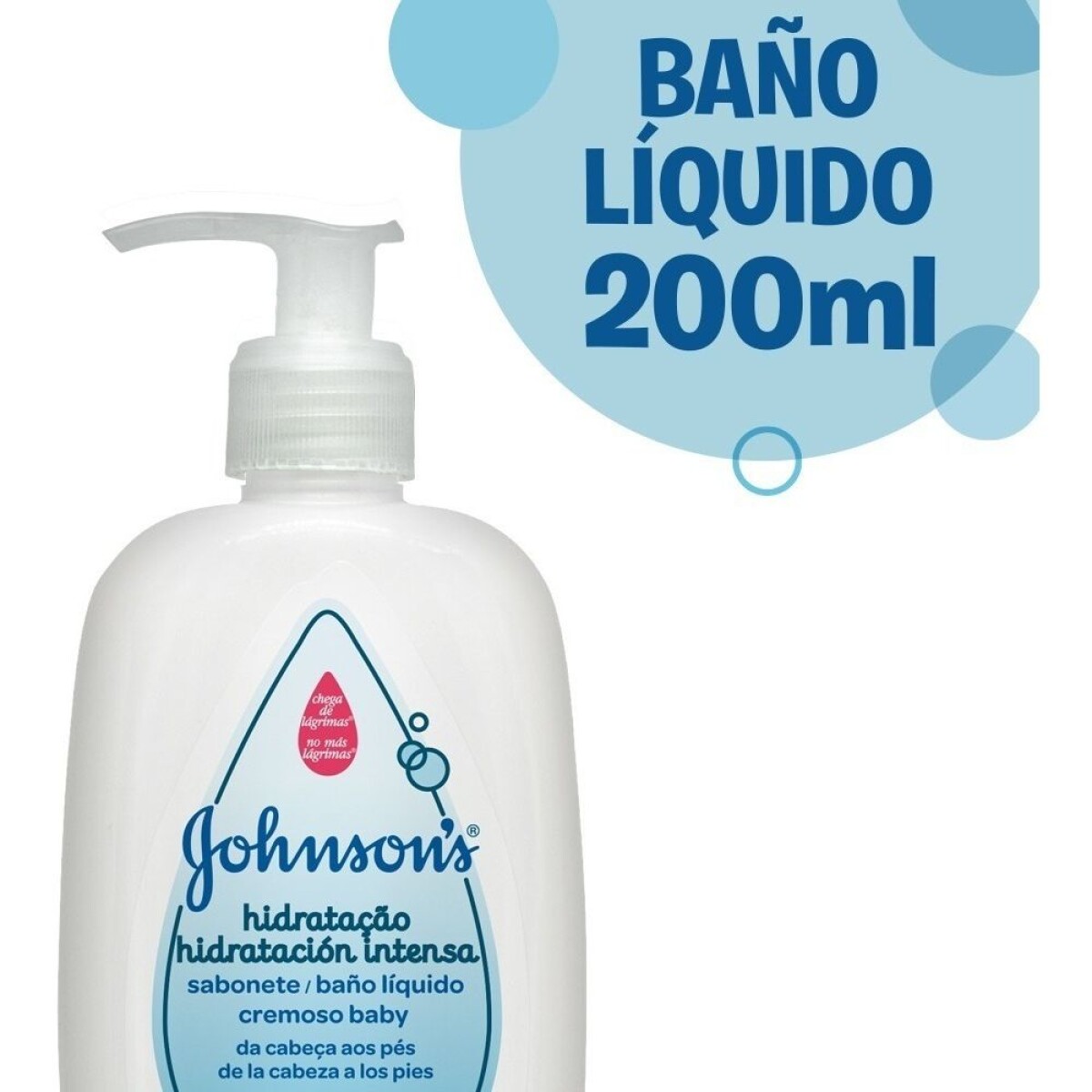 Baño Líquido Johnson & Johnson Hidratación Intensa 200 ml – Piel Suave y Nutritiva