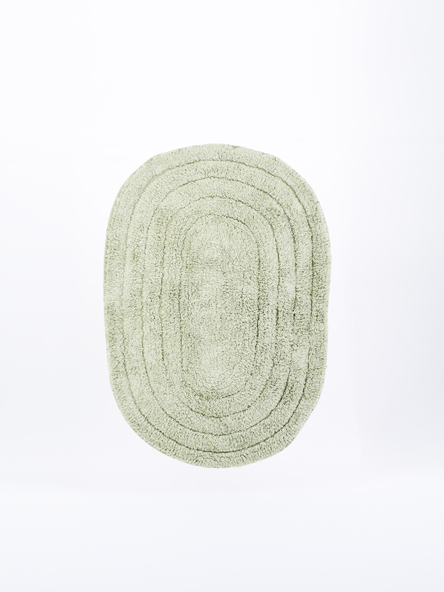 ALFOMBRA BAÑO OVAL - VERDE 
