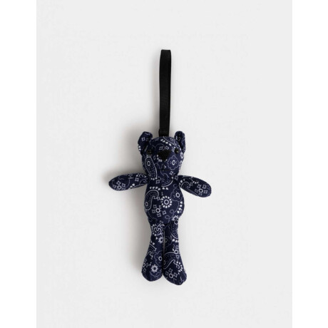 Llavero Y Charm Osito De Peluche Azul Medio