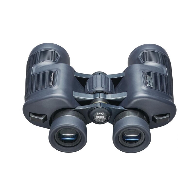 Binoculares Bushnell H2O 8x42 mm – Negro, BAK-4, Waterproof con tapas ópticas integradas BUSHNELL - BINOCULAR - H2O 8X42 MM  NEGRO BAK-4 CON TAPA OPTICAS INTEGRADO