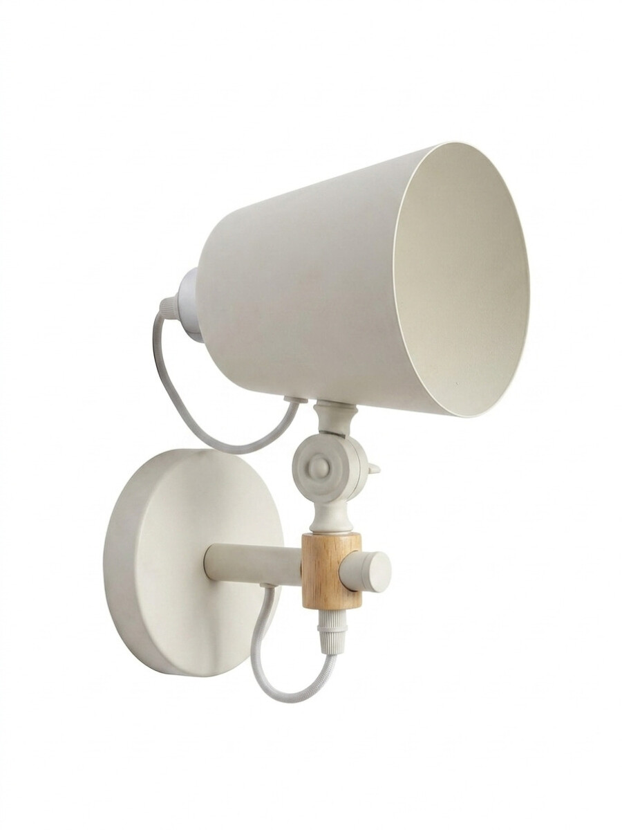 [OUTLET] Aplique Spot de Pared Nórdico Metal para Lámpara E27 - Blanco 