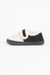Pantufla corderito suede negro