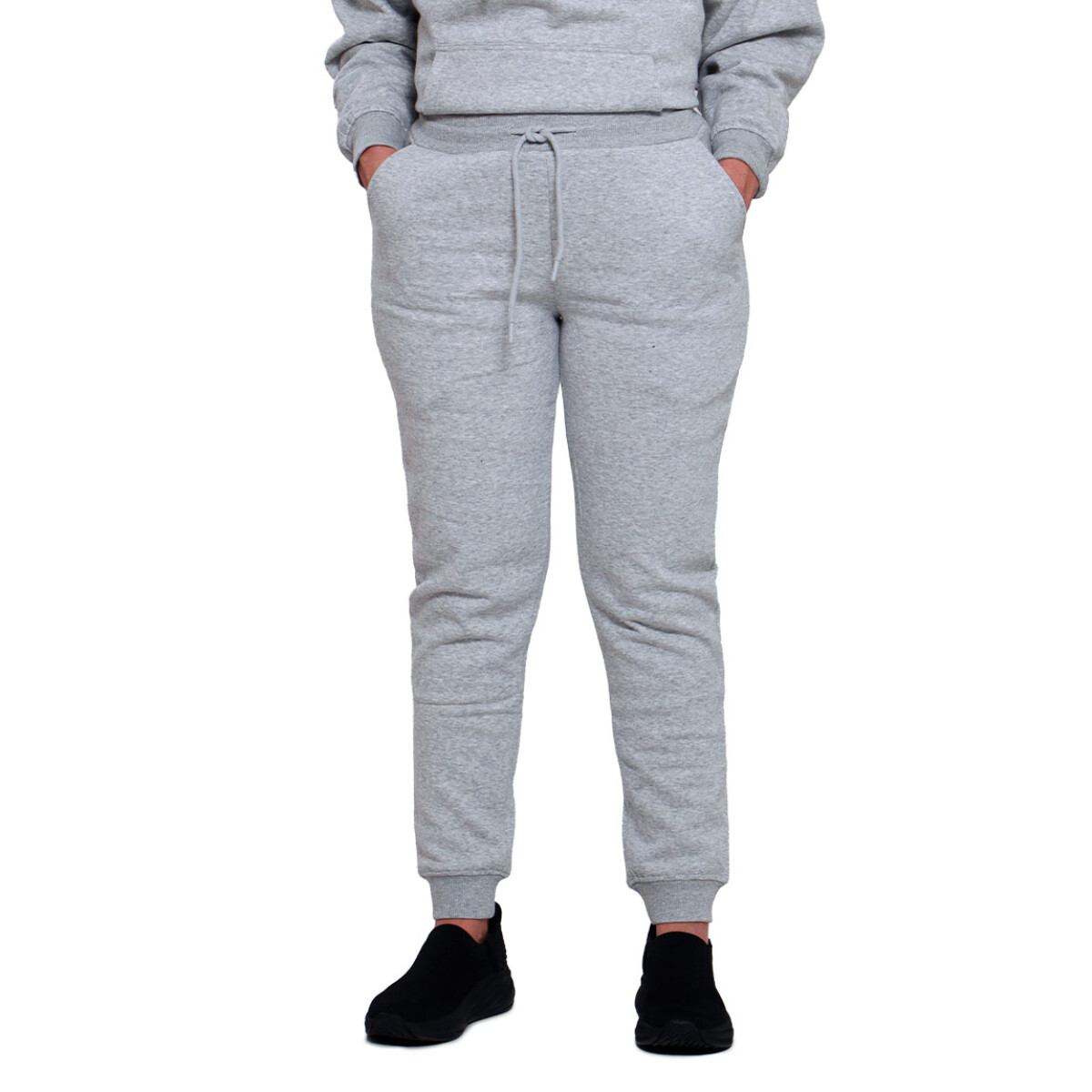Pantalón Diadora Mujer Con Felpa - Gris Melange 