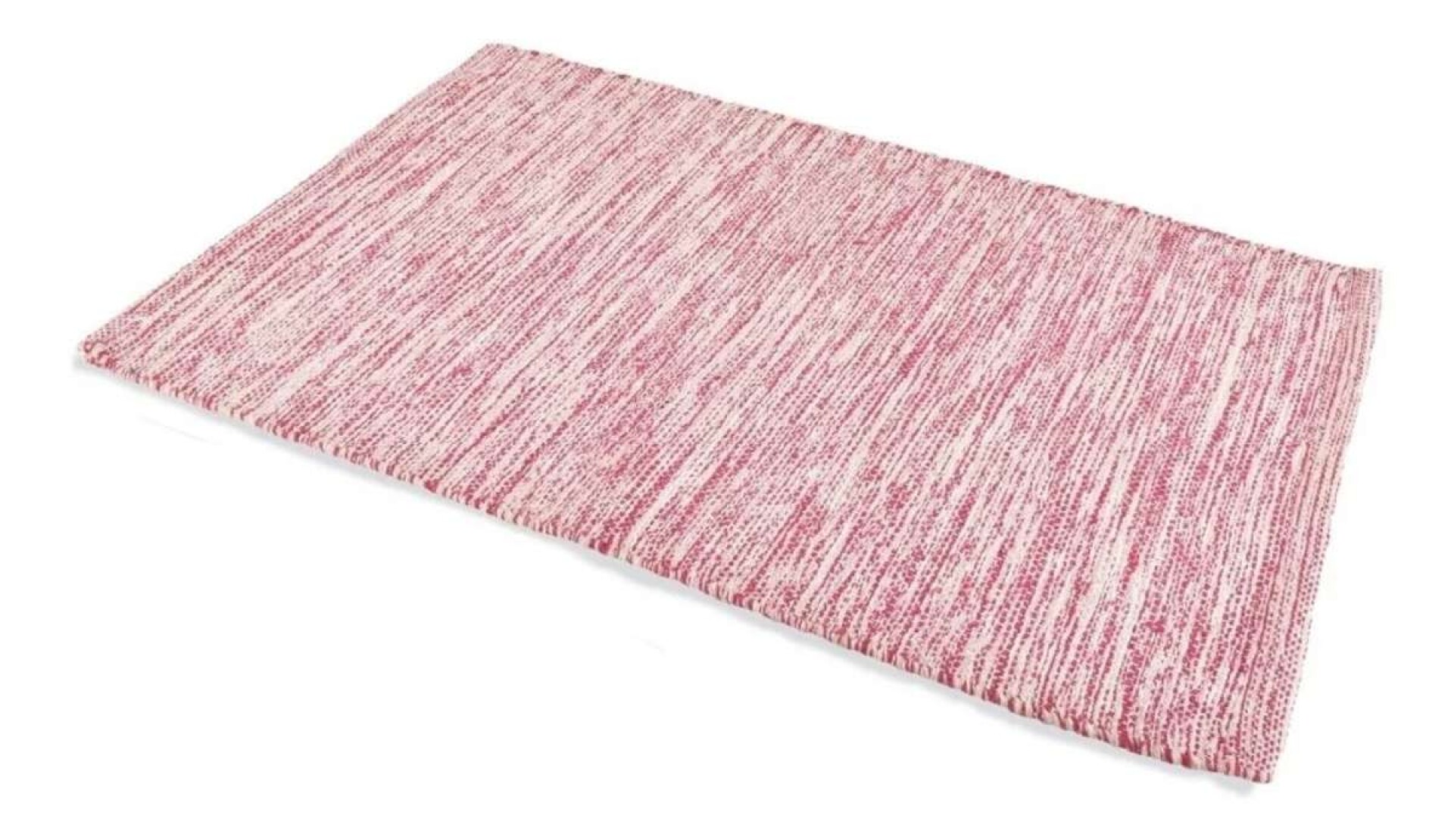 Alfombra Rosa melange 100% Algodón - 50x80 - Rosa 