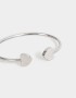 Brazaletes Premium Silver Brazaletes De Acero Quirúrgico - Plateado