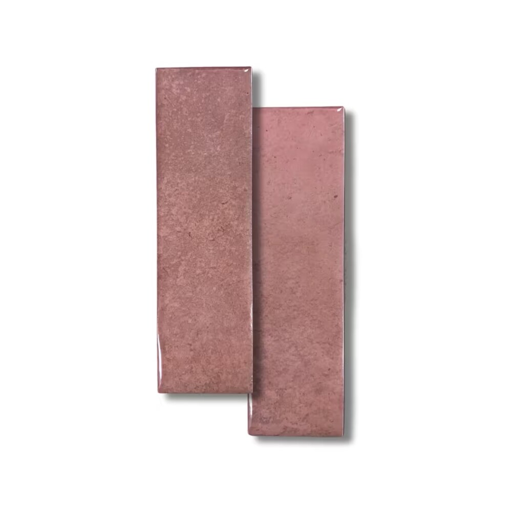 Cerámica de pared Brick Aquarela Rose 7,5x25 cm Brillante Cerámica De Pared Brick Aquarela Rose 7,5x25 Cm Brillante