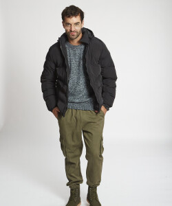 Campera nylon negro