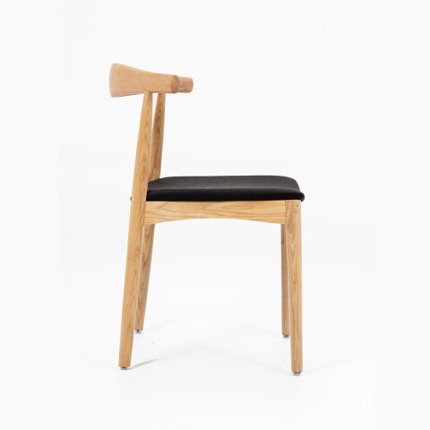 Silla Elbow Natural con negro. Sale