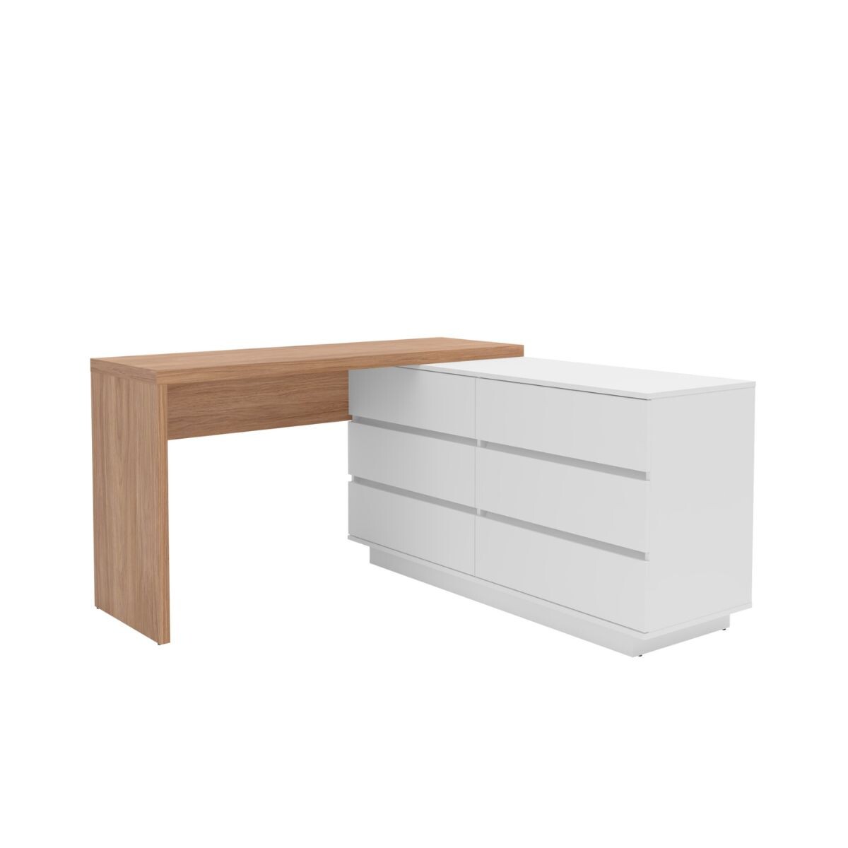 Escritorio esquinero Oring - White e Itapua 