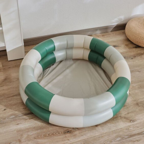 Piscina inflable infantil a rayas Verde