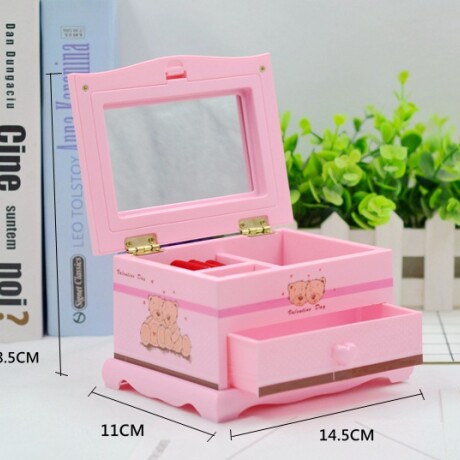Caja Musical Rectangular Rosa Caja Musical Rectangular Rosa