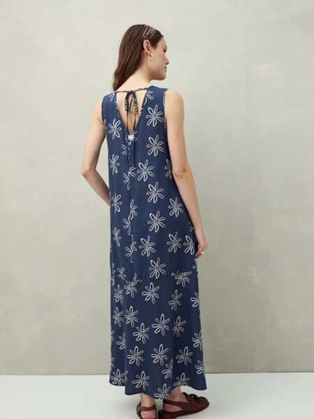 VESTIDO D.CASSIN OLIVEIRA INDIGO
