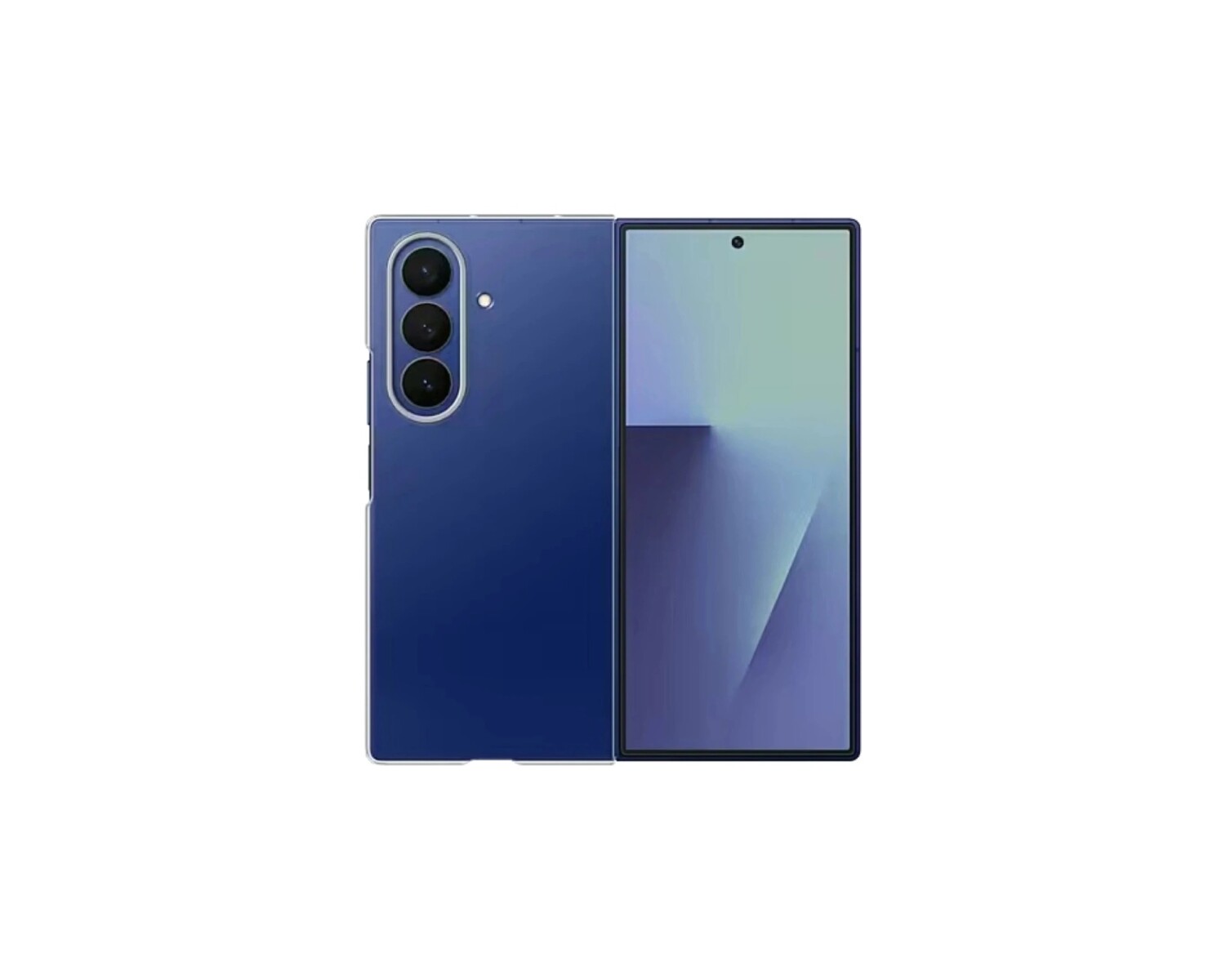 Funda Samsung Clear Case Transparente con Film Antirreflejo para Galaxy Z Fold7 - Z Fold7 
