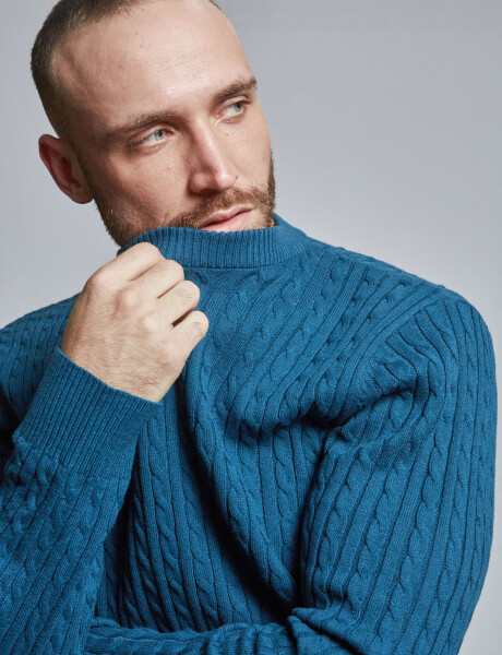 Sweater ochos petroleo