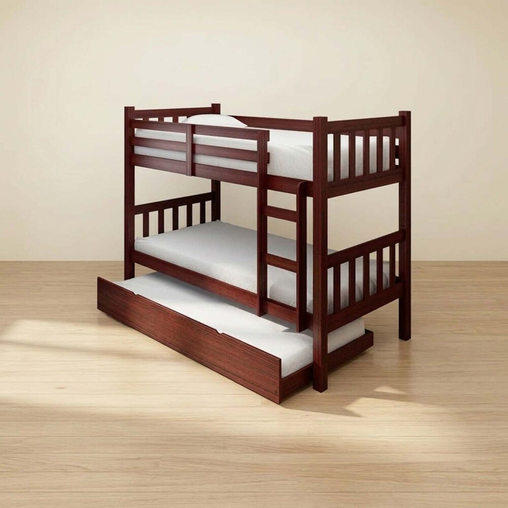 TRICAMA CUCHETA 1 PLAZA MDF-Y-PINO MARRON B102