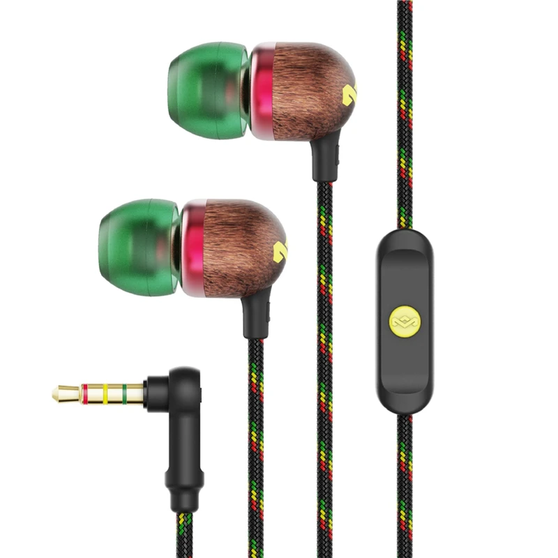 Auriculares House of Marley SMILE JAMAICA (mini jack) - Rasta Auriculares House of Marley SMILE JAMAICA (mini jack) - Rasta
