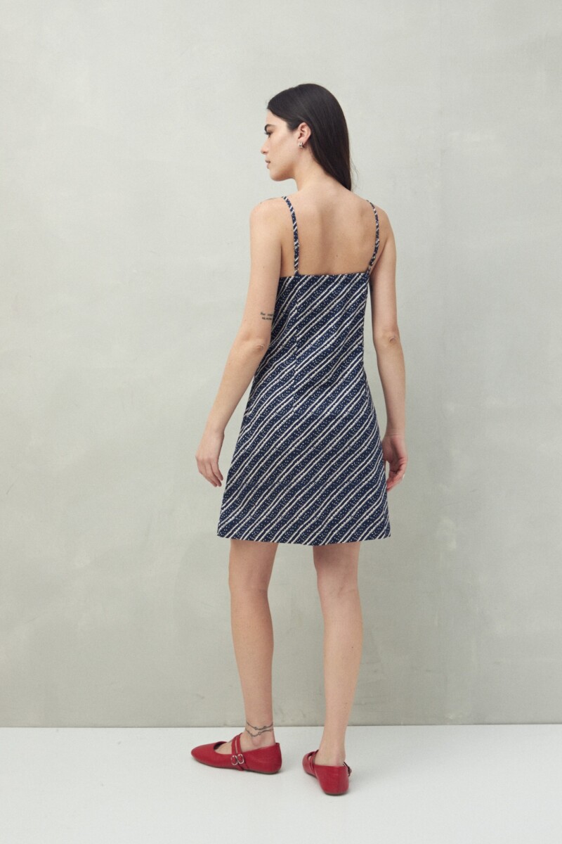 VESTIDO BAMBU Azul Marino