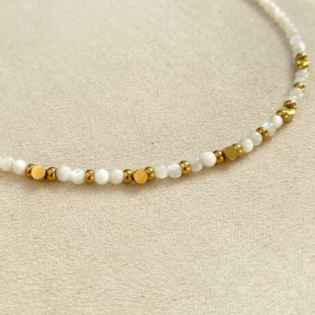 Collar BOREAL en acero y piedras naturales Collar BOREAL en acero y piedras naturales
