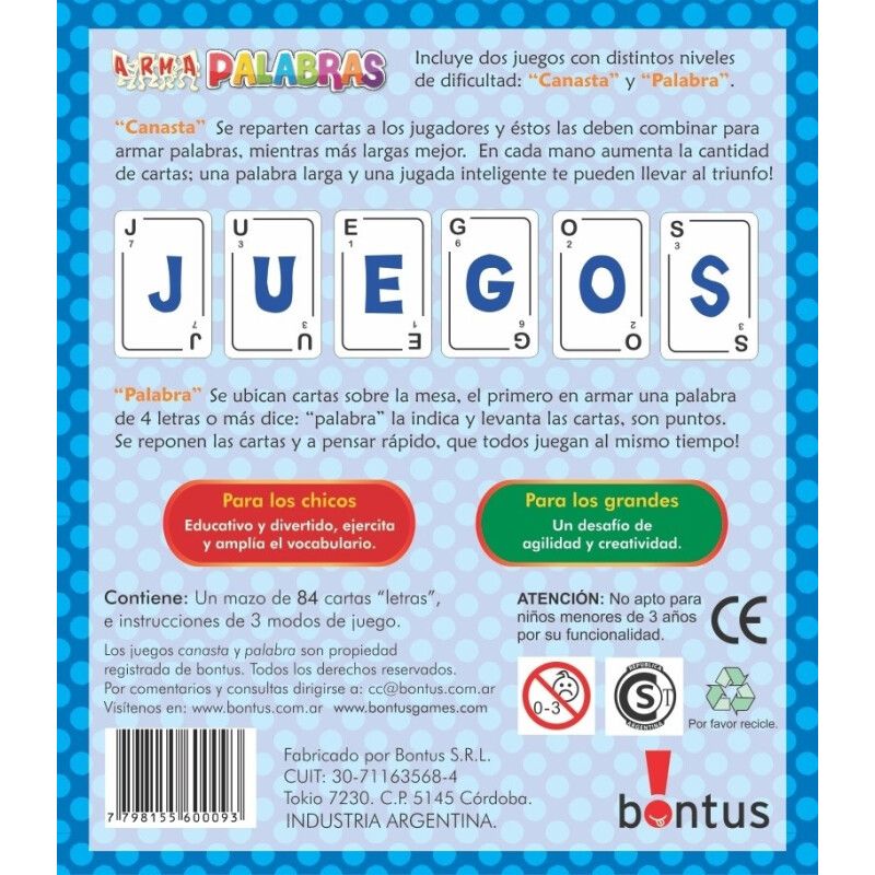 Armapalabras Juegos para Llevar Armapalabras Juegos para Llevar