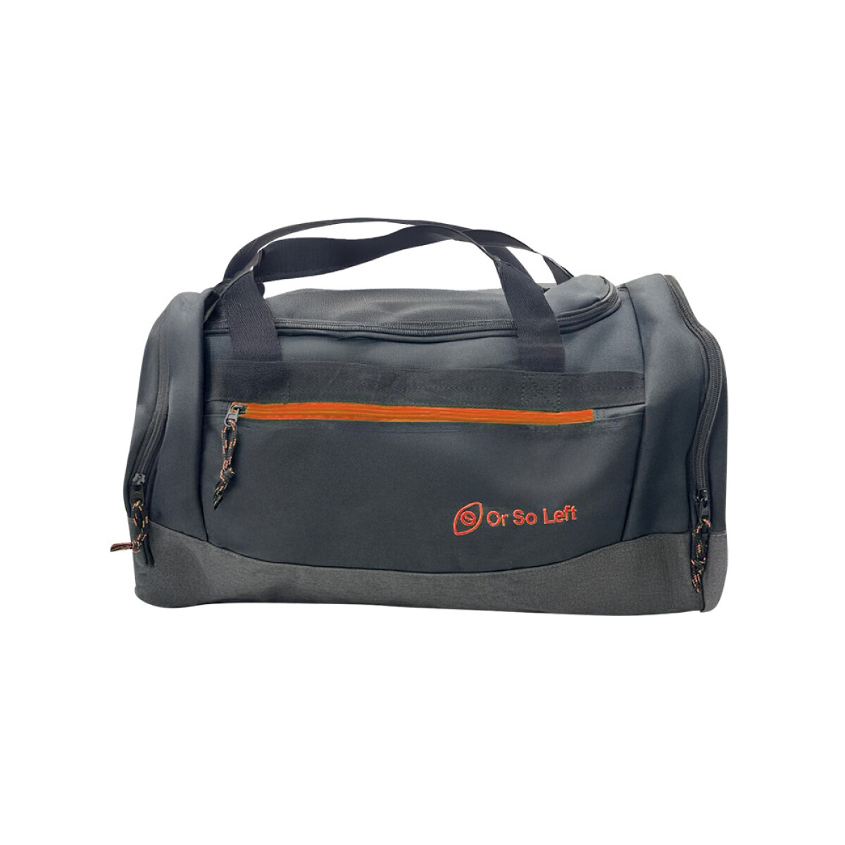 BOLSO DEPORTIVO CON 4 BOLSILLOS - NEGRO Y ROJO 