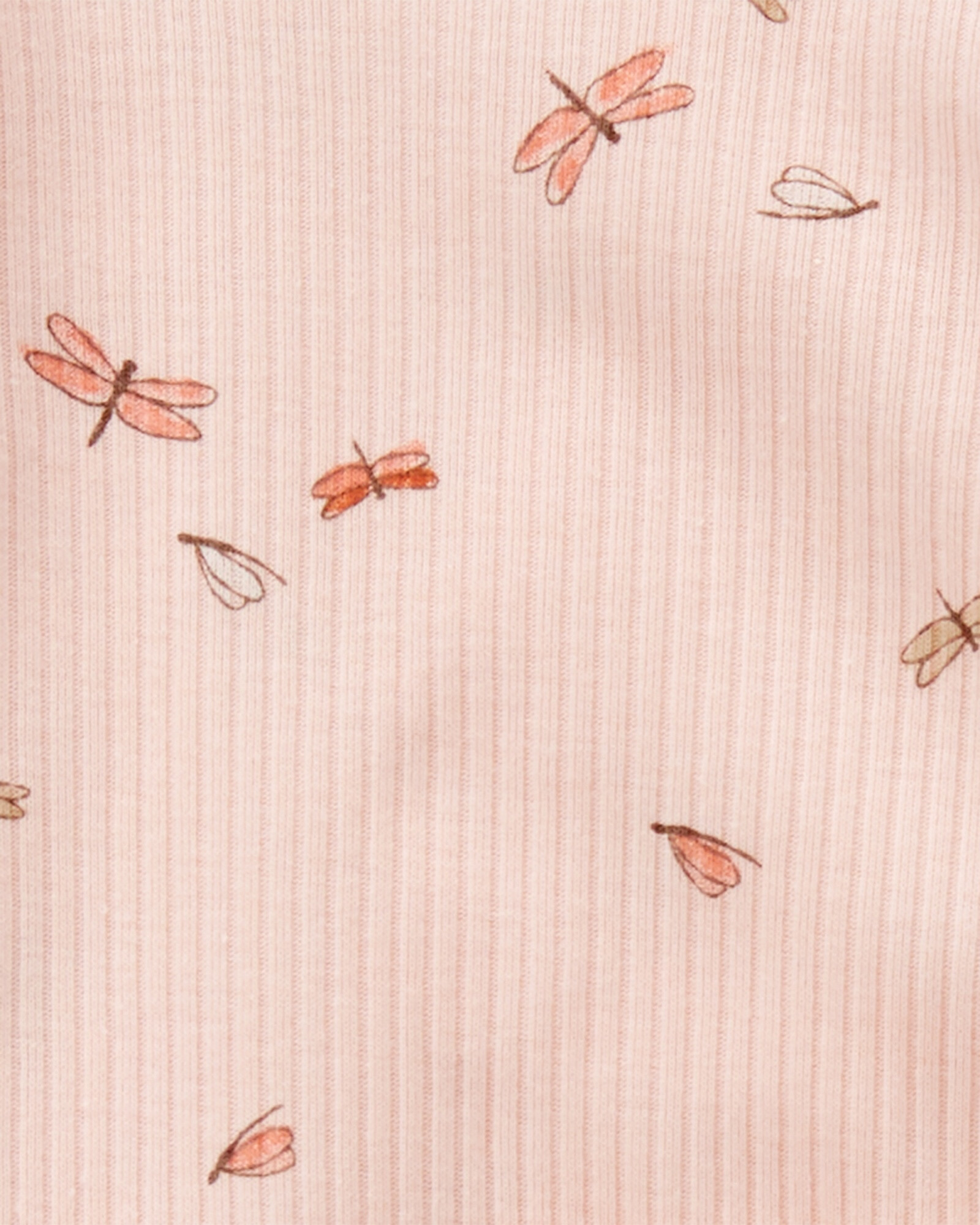 Set tres piezas pantalón y bodies de algodón diseño libélula Sin color