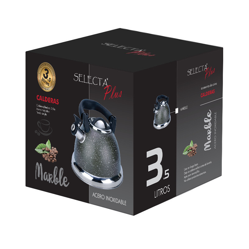 CALDERA 3.5L SILBADORA MANGO FLEX FONDO SIMPLE MARBLE GRIS CALDERA 3.5L SILBADORA MANGO FLEX FONDO SIMPLE MARBLE GRIS