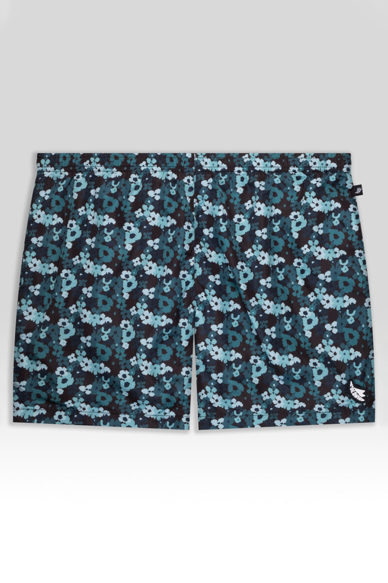 PIXEL FLORAL RUNNER Blue