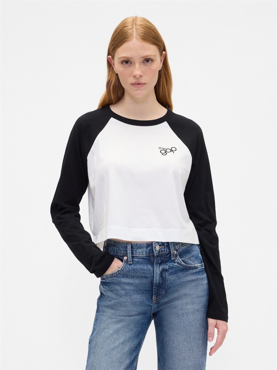 Remera Logo Gap Mujer - Black 1 