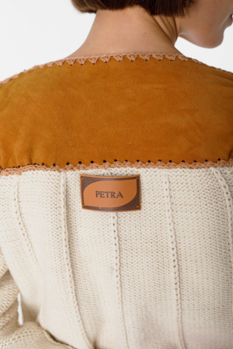 Cardigan Venancio Cuero Camel