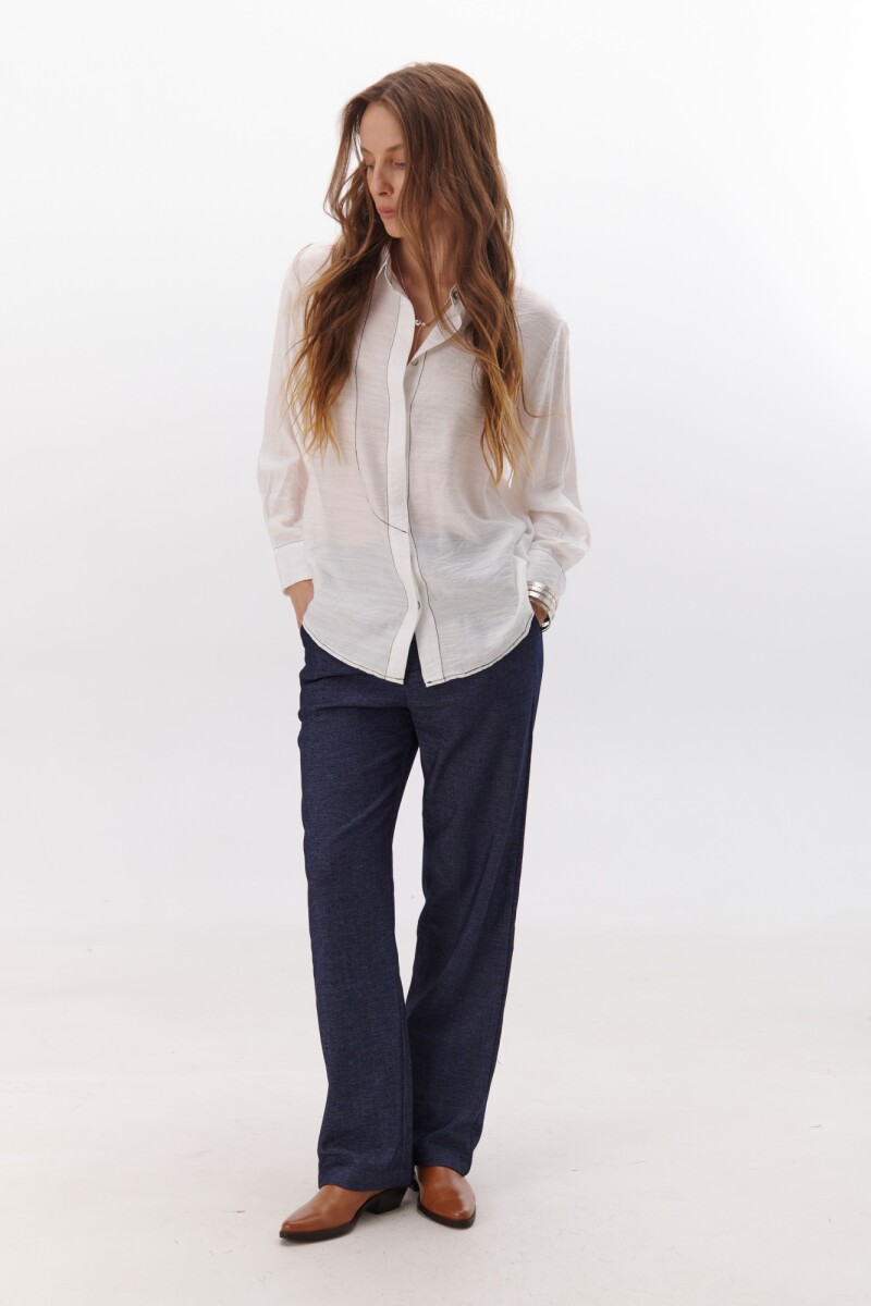 CAMISA VERTICE BLANCO