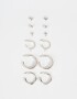 Aros Sets Bañada en Plata Set De Aros Bañados En Plata - Plateado