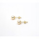 6 Mm Caravanas Oro 18K Y Perlas De Cultivo 6 Mm Caravanas Oro 18K Y Perlas De Cultivo