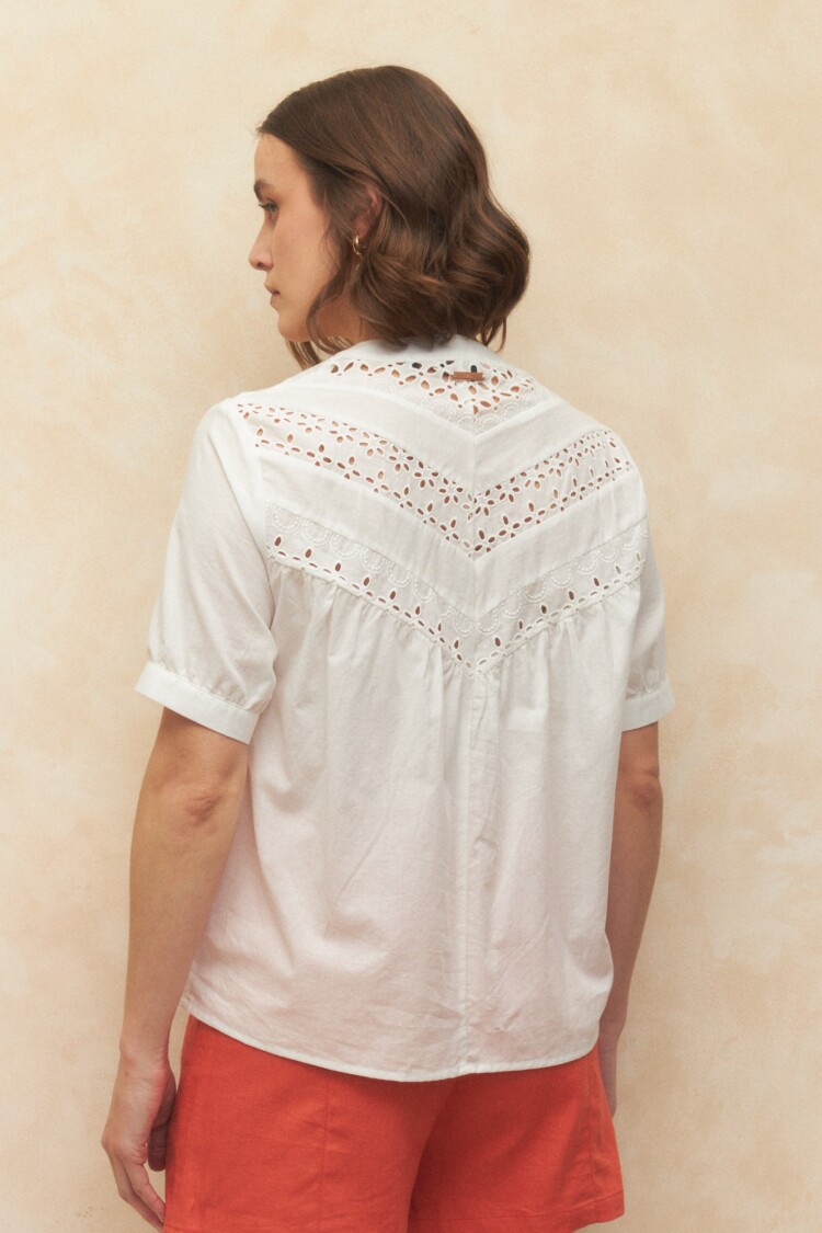 BLUSA TEMPLES Blanco