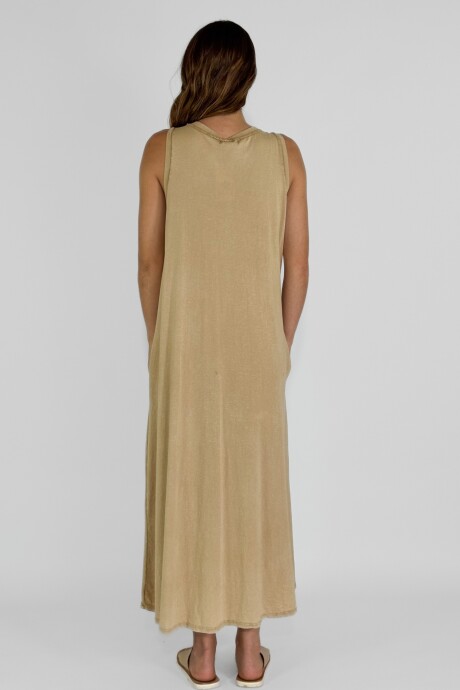 VESTIDO LAZARO Camel