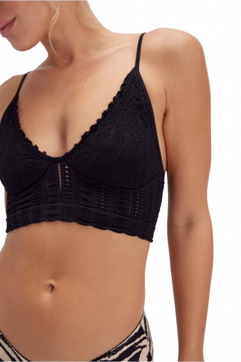 HEIRLOOM SEAMLESS BRALETT Negro